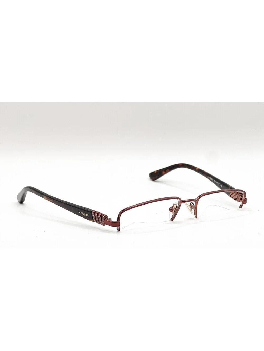 Vogue VO 3813-B 811 Brown Rectangle Authentic Eyeglass Frames 51-17